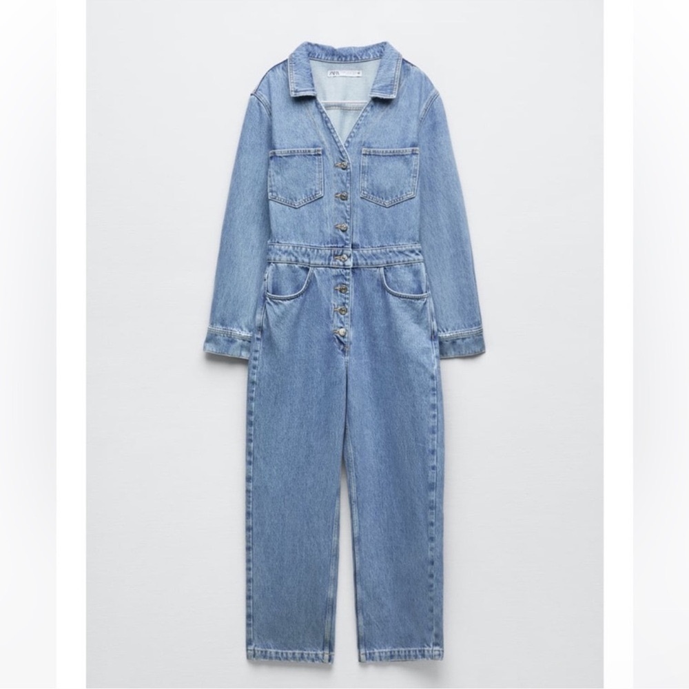 Blue Denim Jumpsuit